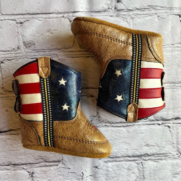 Old West Other - Old West Babybooties Soft Shoes American flag western
